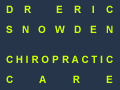 Dr. Eric Snowden, Chiropractic Care